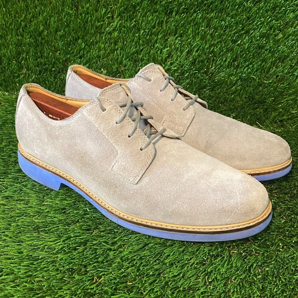 Cole Haan‎ Men 8.5 Great Jones Plain Toe Oxford Ironstone Gray Blue C12163